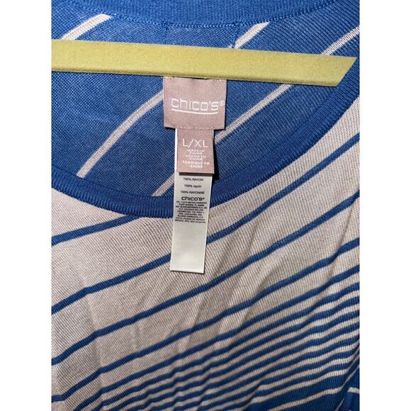 CHICOS Asymmetrical Poncho Size L/XL - Picture 2 of 2
